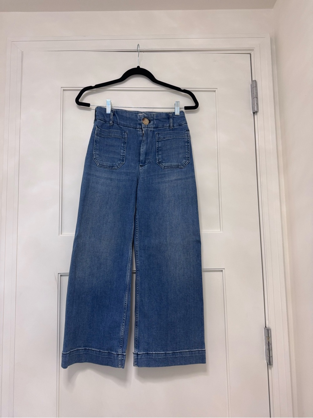 Anthropologie Maeve Wide Leg Blue Women's Jeans - Classic Denim